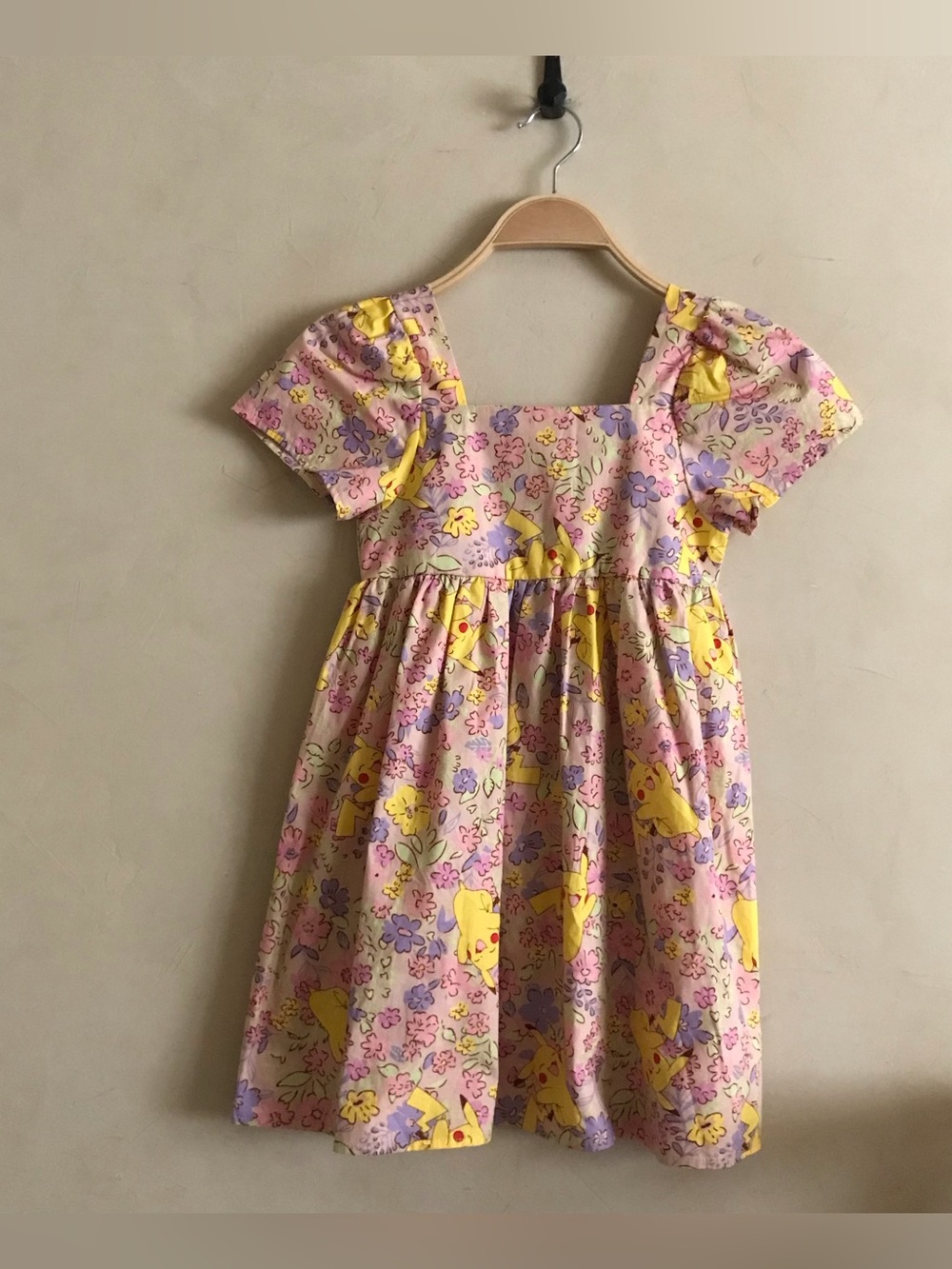 Pokémon Pikachu Print Girl Dress
